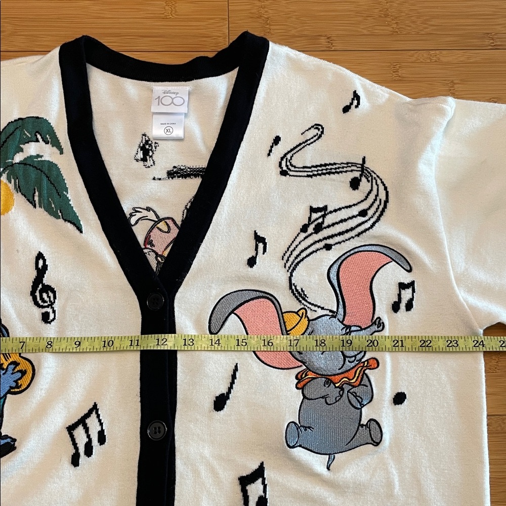Disney 100 Musical Characters Cardigan Sx XL BoxLunch Exclusive V-neck Button Up - Picture 14 of 17